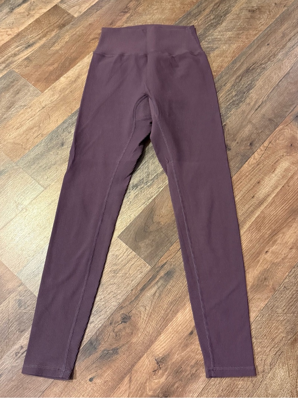 BuffBunny Ribbed Leggings in Plum
